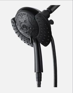 INAVAMZ Shower Heads with Handheld Spray Combo: 7.2" 15391-2.5 GPM, Black