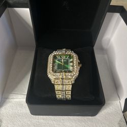 Green And Gold Cartier Watch