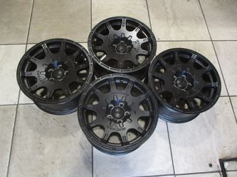 15x7 Black Method Race Wheels 5x100 Bolt Pattern Subaru, Etc