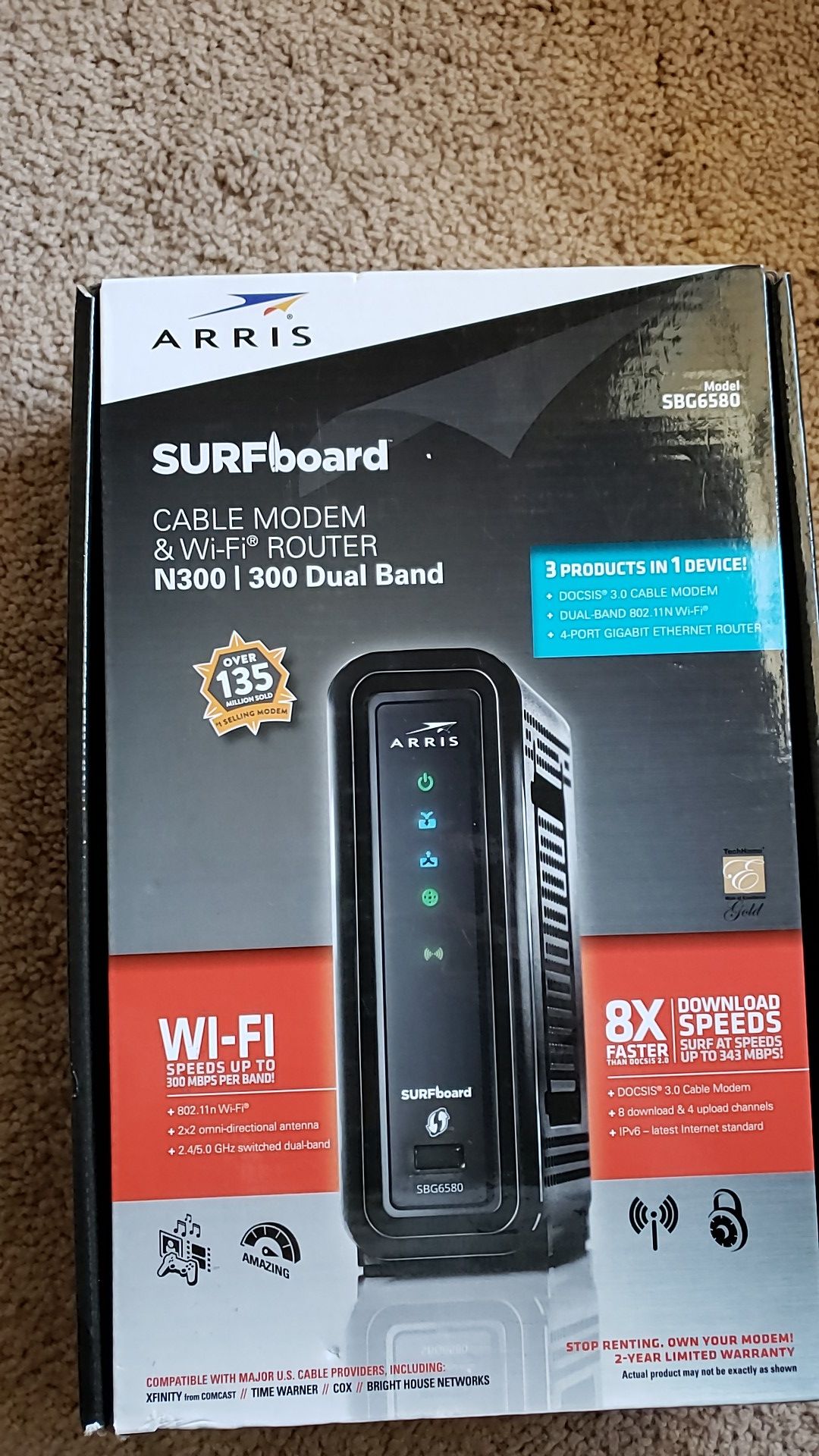 ARRIS Surfboard Cable Modem & WiFi Router