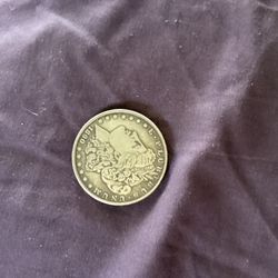 1890 S United States Of America Old silver Morgan US Dollar Coin Eagle