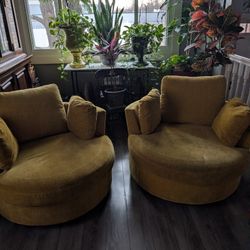 Two Swivel Chairs 