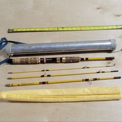 Eagle Claw Vintage Fishing Pole With Case 
