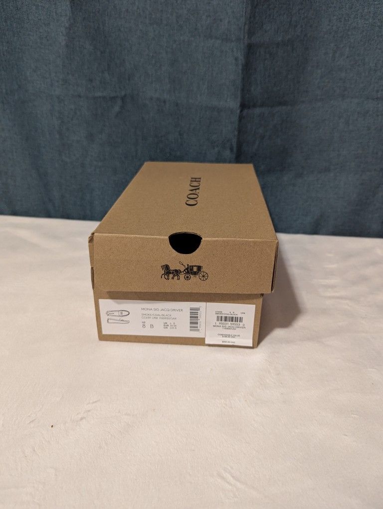 Coach Mona Signature Jacquard Loafers - Size 8 (Like New)