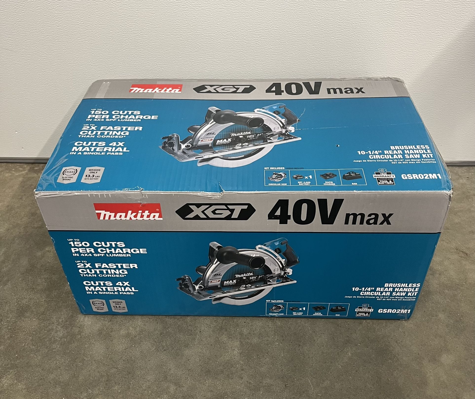 Makita 40V Max XGT Brushless Rear Handle 10-1/4 in. Circular Saw Kit, AWS Capable (4.0Ah) $579 plus tax at Home Depot $637 after tax