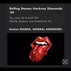 Rolling  Stone    2 Tickets  380 Each