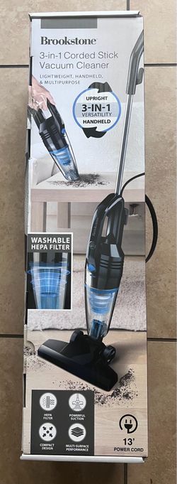 Brookstone 3 -in1 Corded Stick Vacuum Cleaner