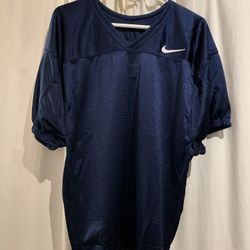 Nike stock mesh football practice jersey blue size medium and large AO4801 419