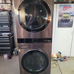 LG ThinQ WashTower Stacked Washer And Gas Dryer