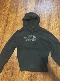 Distressed TNF Hoodie Thrifted