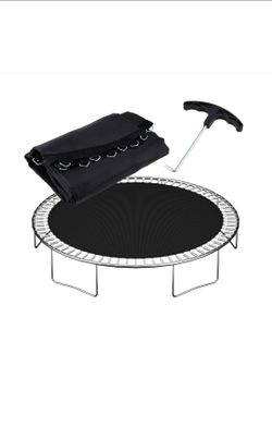 NONMON Trampoline Replacement Mat Fits 12 ft Round Trampoline Frame with 72 V-Hooks Fits 5.5 inch Trampoline Mat, UV-Resistant, with Spring Hook(Not I