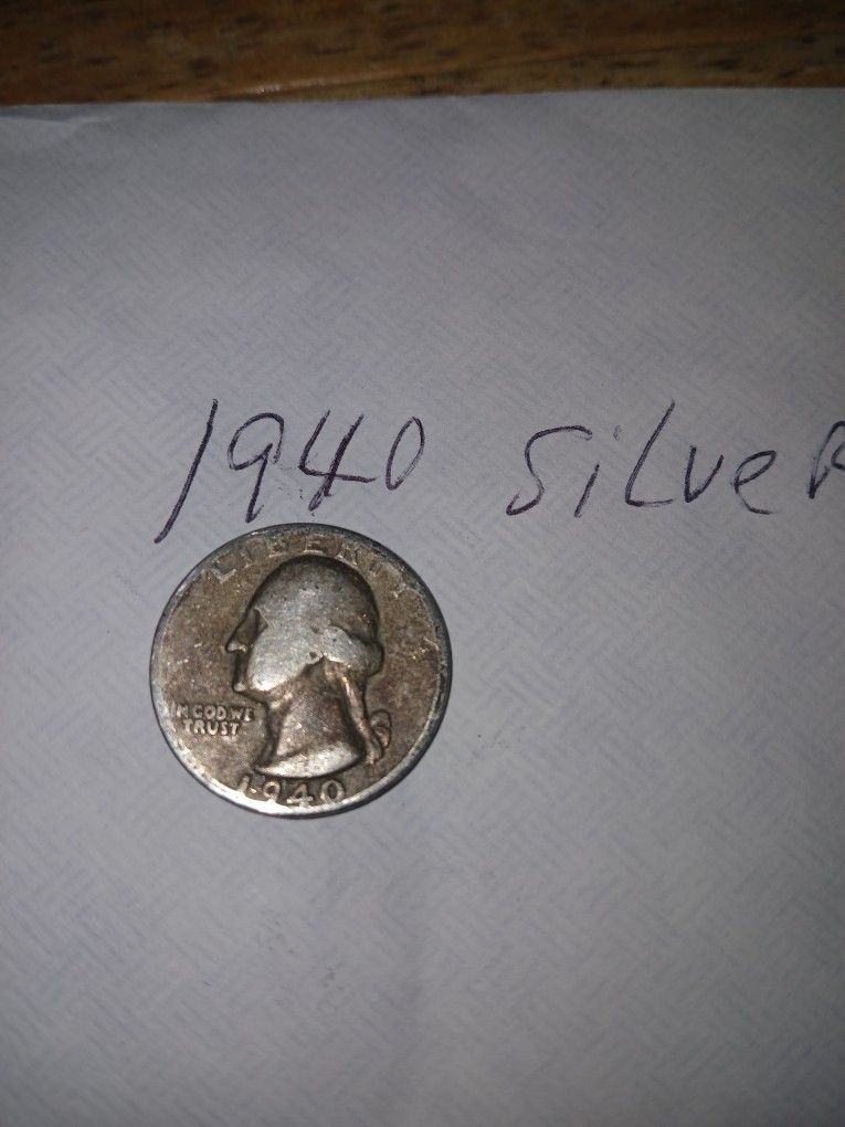1940 Silver Quarter