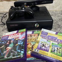Xbox 360 Kinect Bundle With 3 Games 