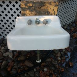 Antique Basin Also Comes With Antique Toilet Bowl