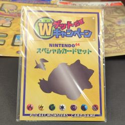 Hungry Snorlax & Cool Porygon Promo Set w/ CD + Display Board Nintendo 64 Bonus