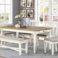 Dining Table Set With Bench 