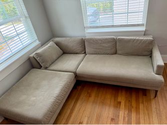 West-Elm Sectional Couch $385 - Ottoman included