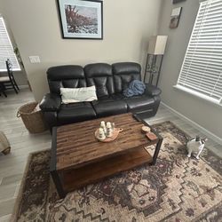 Leather Reclining Couch