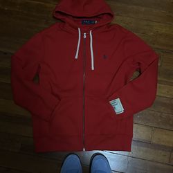 RED POLO RALPH LAUREN HOODIE / BRAND NEW