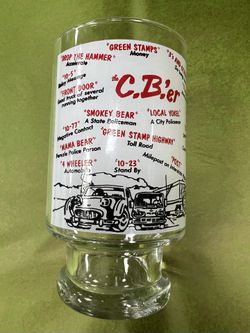 Vintage 1970s CB Radio Trucker Glass