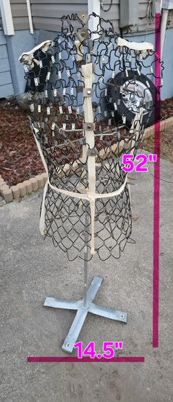 Vintage 1950s "My Double" Wire Dress Form With Adjustable Metal Stand