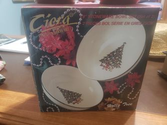 1985 Vintage Carlton Chistmas Ironstone Dinnerware Set