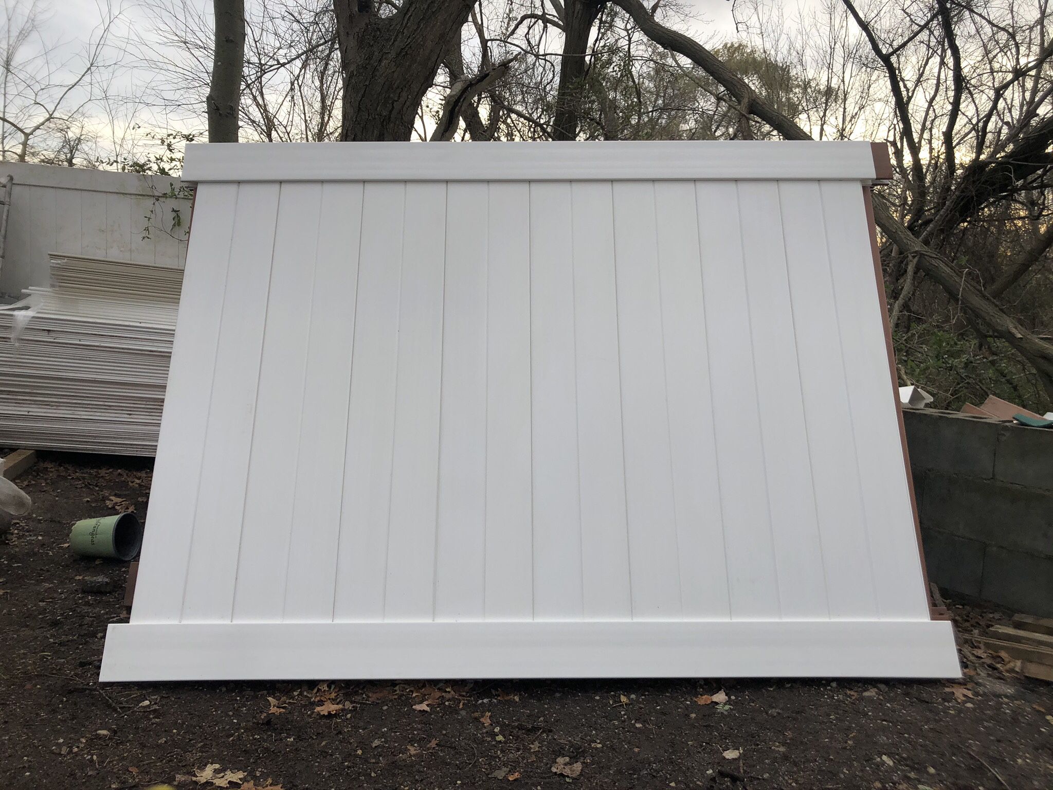 60 PVC Fence Panels & Double Gate (6x8)