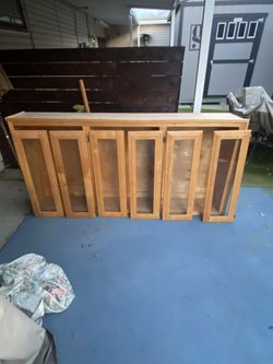 Wooden Cabinet Shelves Open To Offers