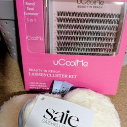 Cluster Eyelash Kit w/Make-up Remover Pads