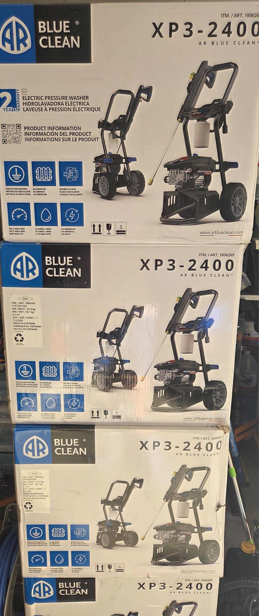AR BLUE 2400 PSI Electric Pressure Washer