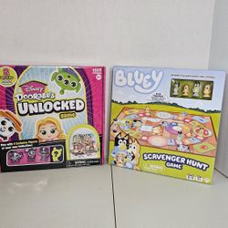 Disney Doorables & Bluey Board Games 