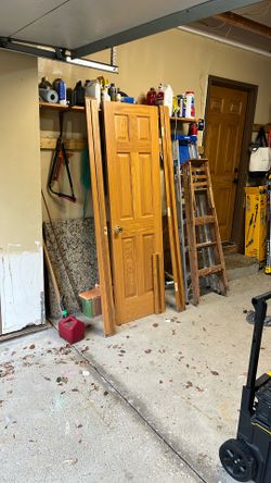 6 Panel 24” Oak Solid Core Door
