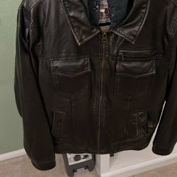 Men’s Hooded Leather Jacket 