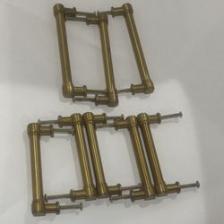 Dresser Set Of 8 Brass Handles