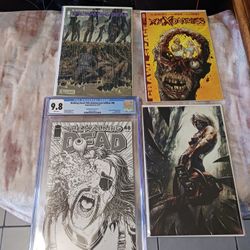 Walking Dead 15th Anniversary Edition 48 CGC 9.8 Burnham Variant C and Comics