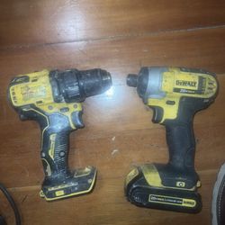 **CHEAP CHEAP And Working!** Near Downtown Dewalt Drill And Impact Combo With Battery 