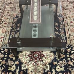Dania glass coffee table double decker like new