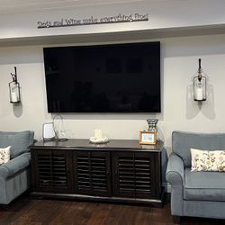 Blue Accent Chairs - Rarely Used