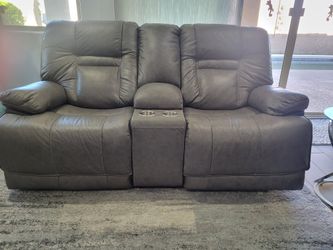 Ashley Furniture Leather Couch and Loveseat