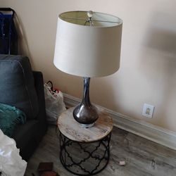 2 End Tables And 2 Lamps