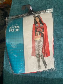 Storybook Plain Red Riding Hood Cape Adult Costume