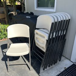 Plastic foldable Chairs - Used