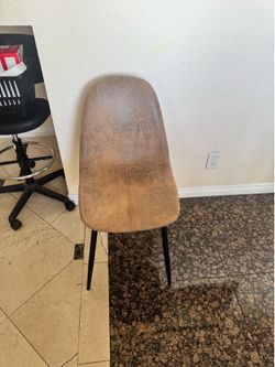 Faux leather chair