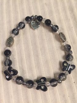 Handmade Stretch Bracelet with Glass Beads (64)