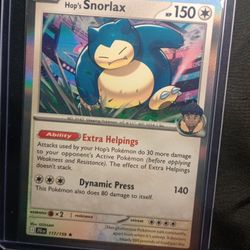 Pokemon Hop's Snorlax Obo