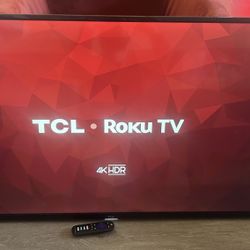 TCL 50 Inch 4K HDR Roku TV