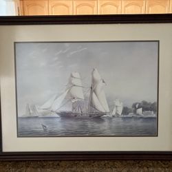 Tall Sailboat Prints Framed Set Of 2