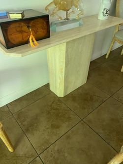 Marble dinning table and Monolithic console marble  table