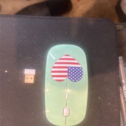 USB Wireless Mouse Patriotic Design 