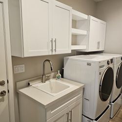 Laundry Room Cabs And Shelves